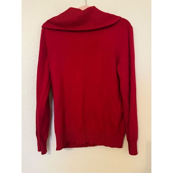 Jones New York Cowl Neck Sweater with Front Pocket - Picture 4 of 5